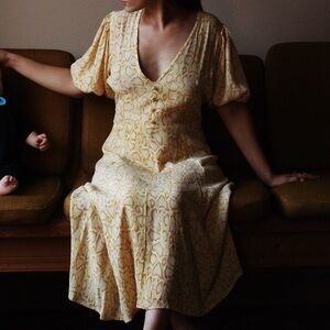 faithful the brand snakeskin dress